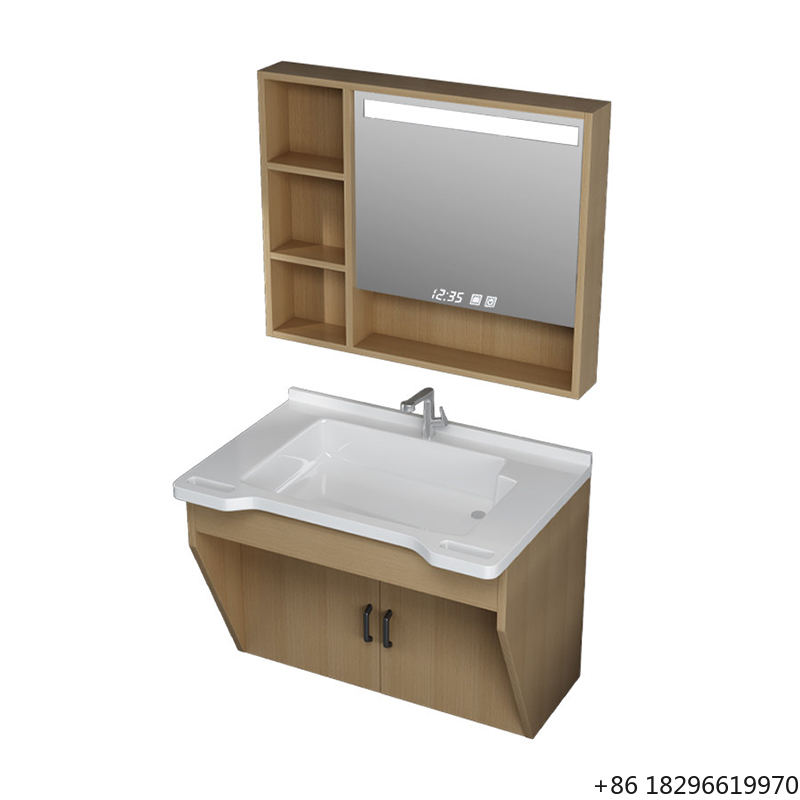 Home Bathroom Vanity - Barrier Free Bathroom Vanity Set With