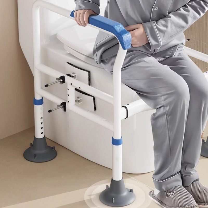 Home Bathroom Grab Bar - Toilet Support Bar No Drill Adjustable