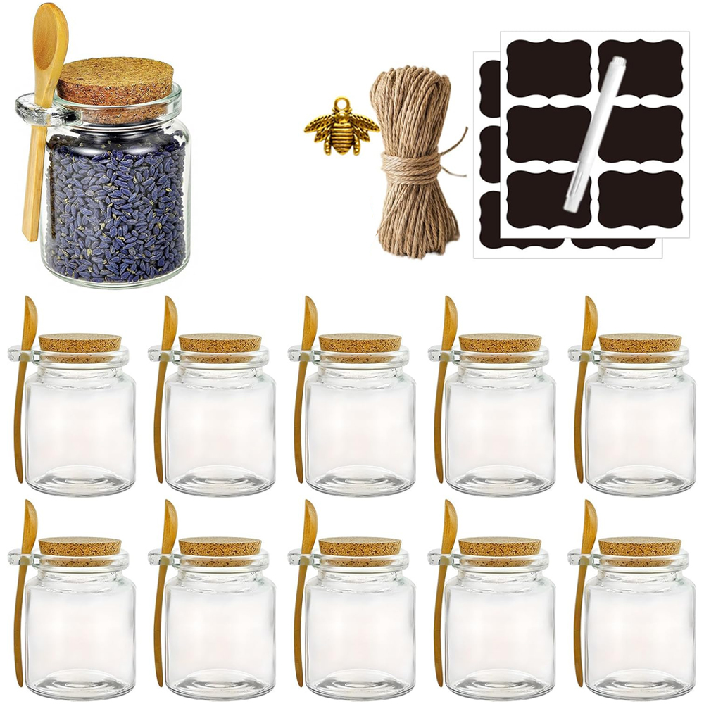 Bath Salts Jar - Sugar Scrub Containers, Bath Salt Jar,
