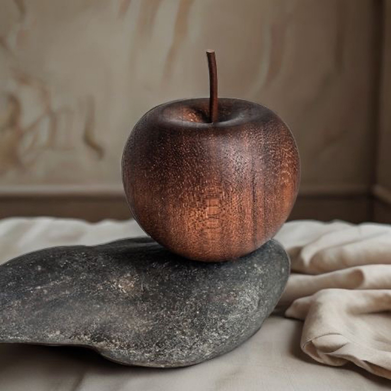 1PCS Of Wooden Apple Shaped Es - đánh giá và giá Home Bathroom Essentials