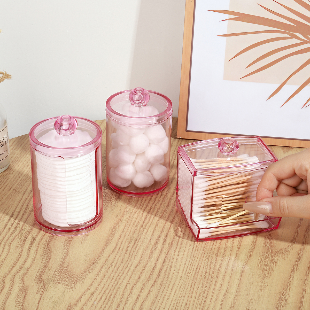 Qtip Holder Dispenser with Lid - đánh giá và giá Bath Salts Jar