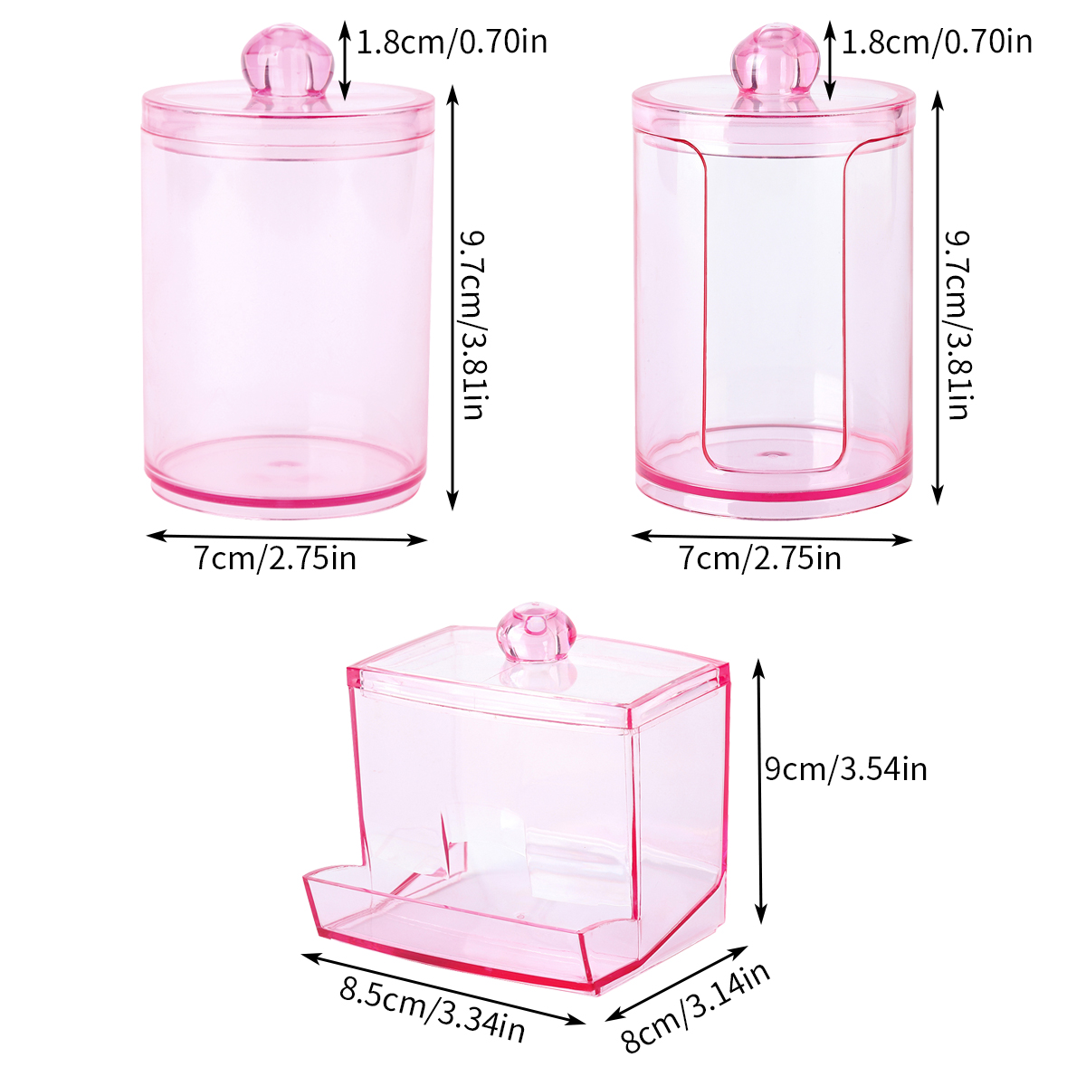 Qtip Holder Dispenser with Lid - đánh giá và giá Bath Salts Jar