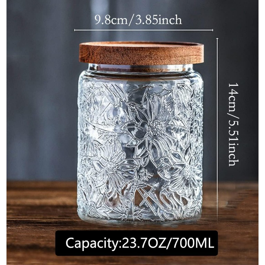 ANSQU Vintage Glass Jar with L - đánh giá và giá Bath Salts Jar