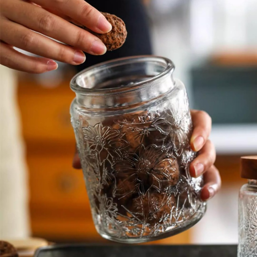 ANSQU Vintage Glass Jar with L - đánh giá và giá Bath Salts Jar