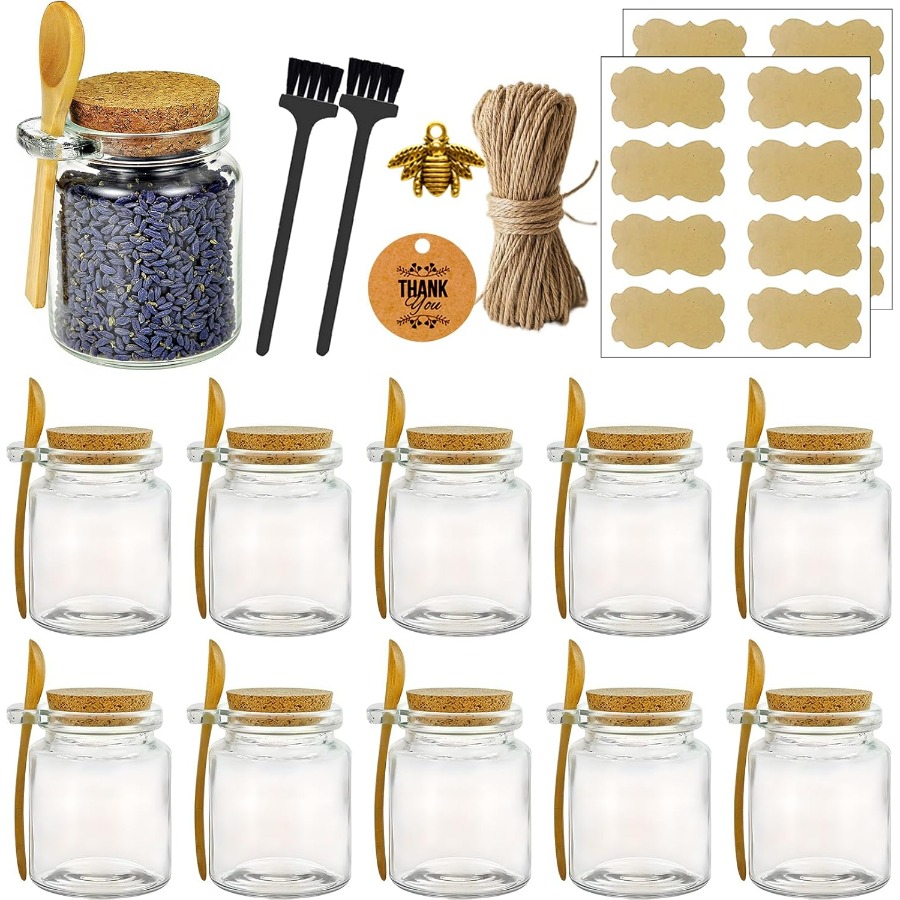 Glass Sugar Scrubs Jars, Bath  - đánh giá và giá Bath Salts Jar
