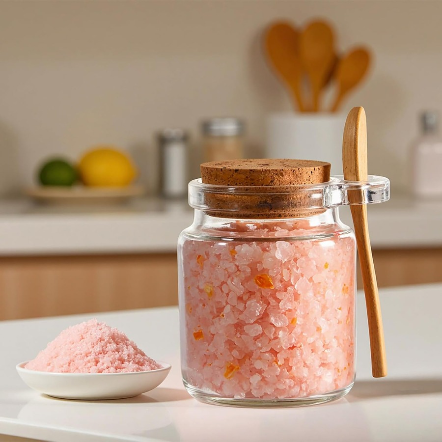 Glass Sugar Scrubs Jars, Bath  - đánh giá và giá Bath Salts Jar