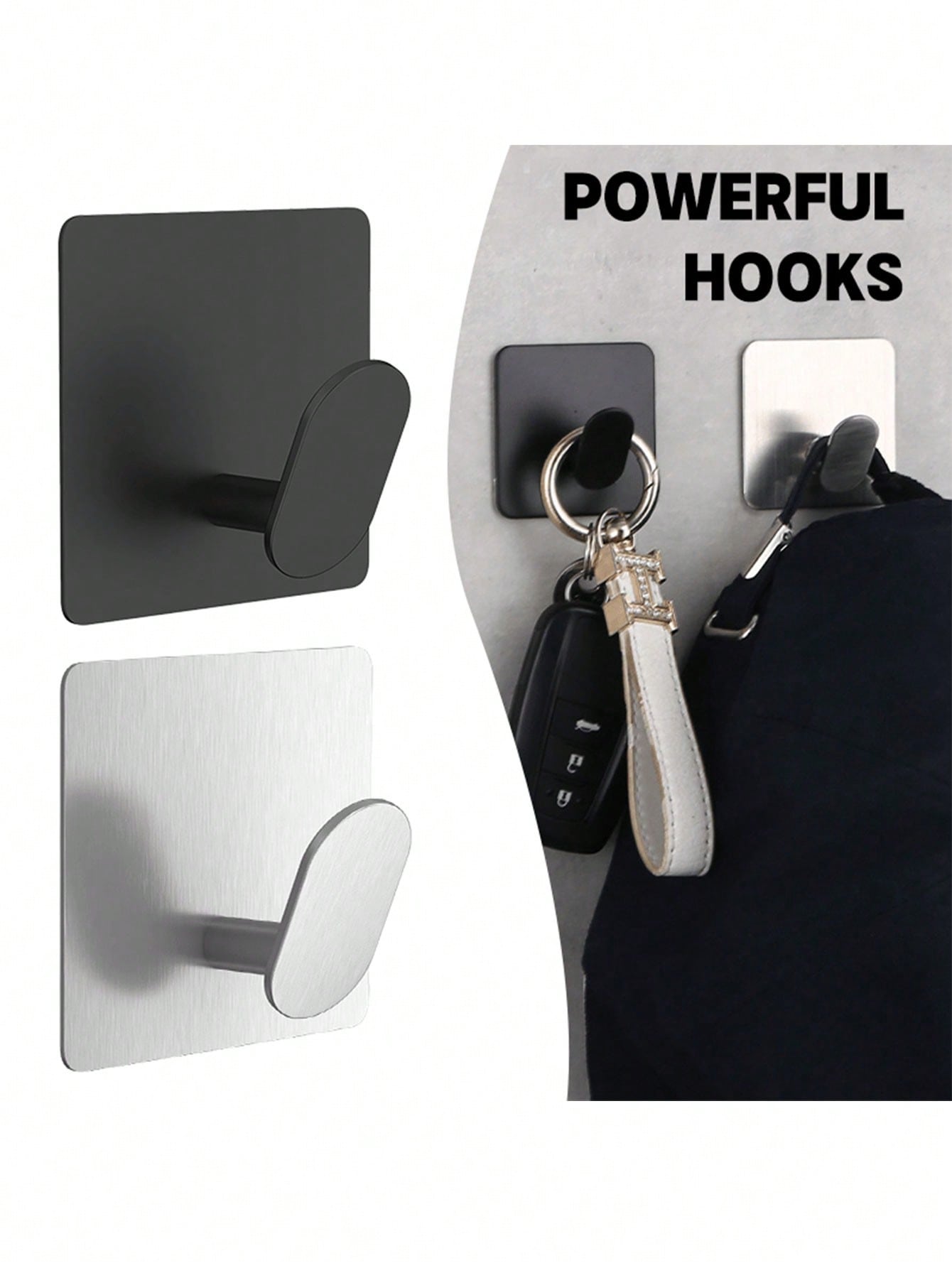 2pcs Adhesive Towel Hooks/Bath - đánh giá và giá Home Bathroom Decor