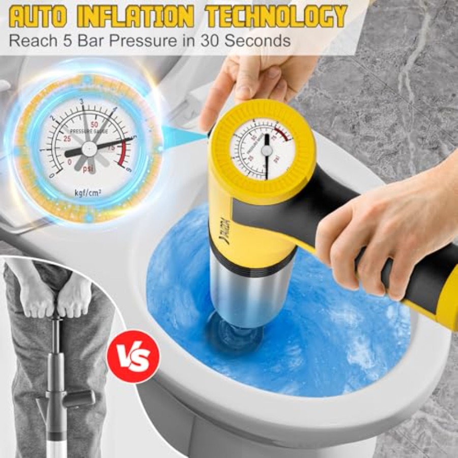 Electric Toilet Plunger, High  - đánh giá và giá Plunger Toilet
