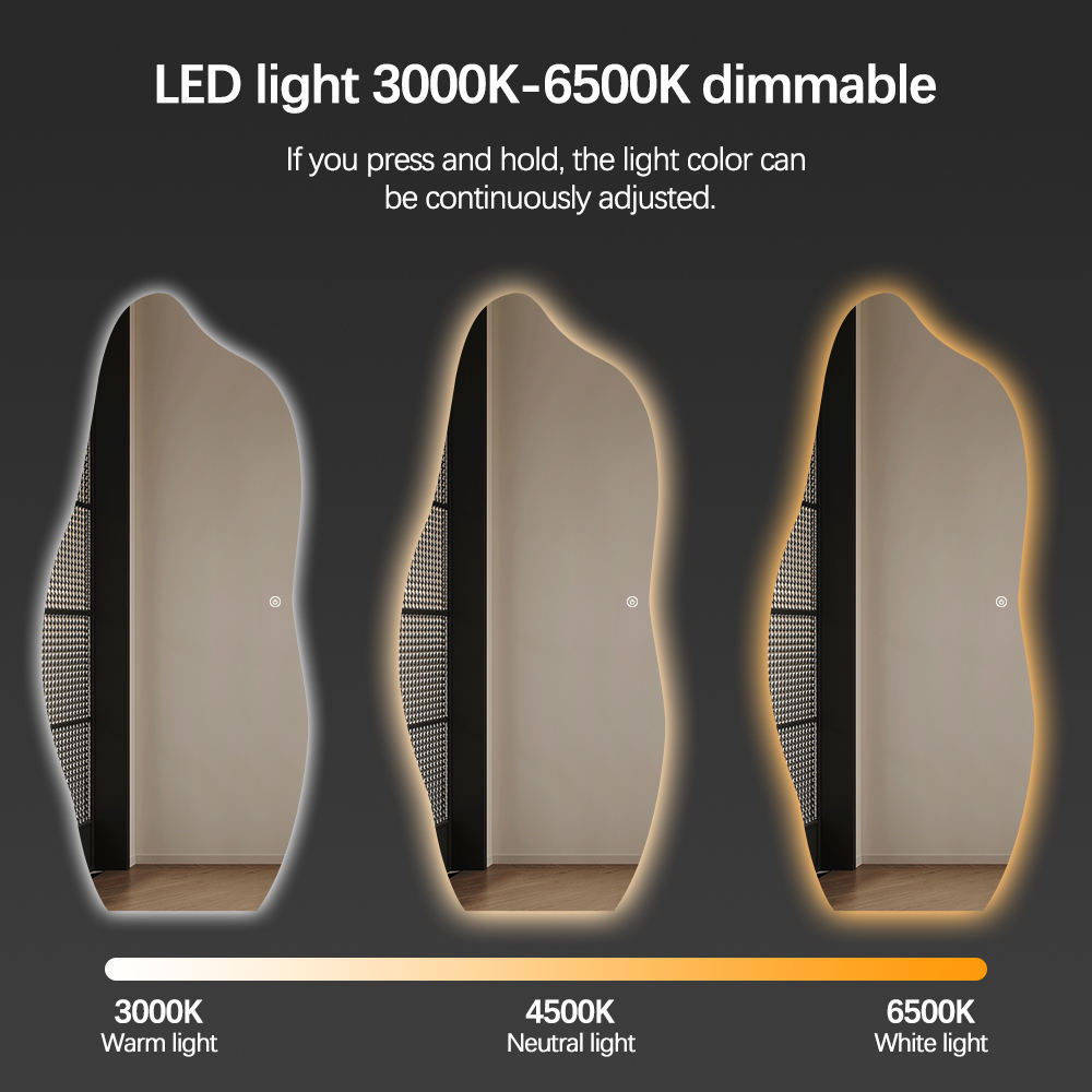 Irregular LED Bathroom Mirror  - đánh giá và giá Home Bathroom Vanity