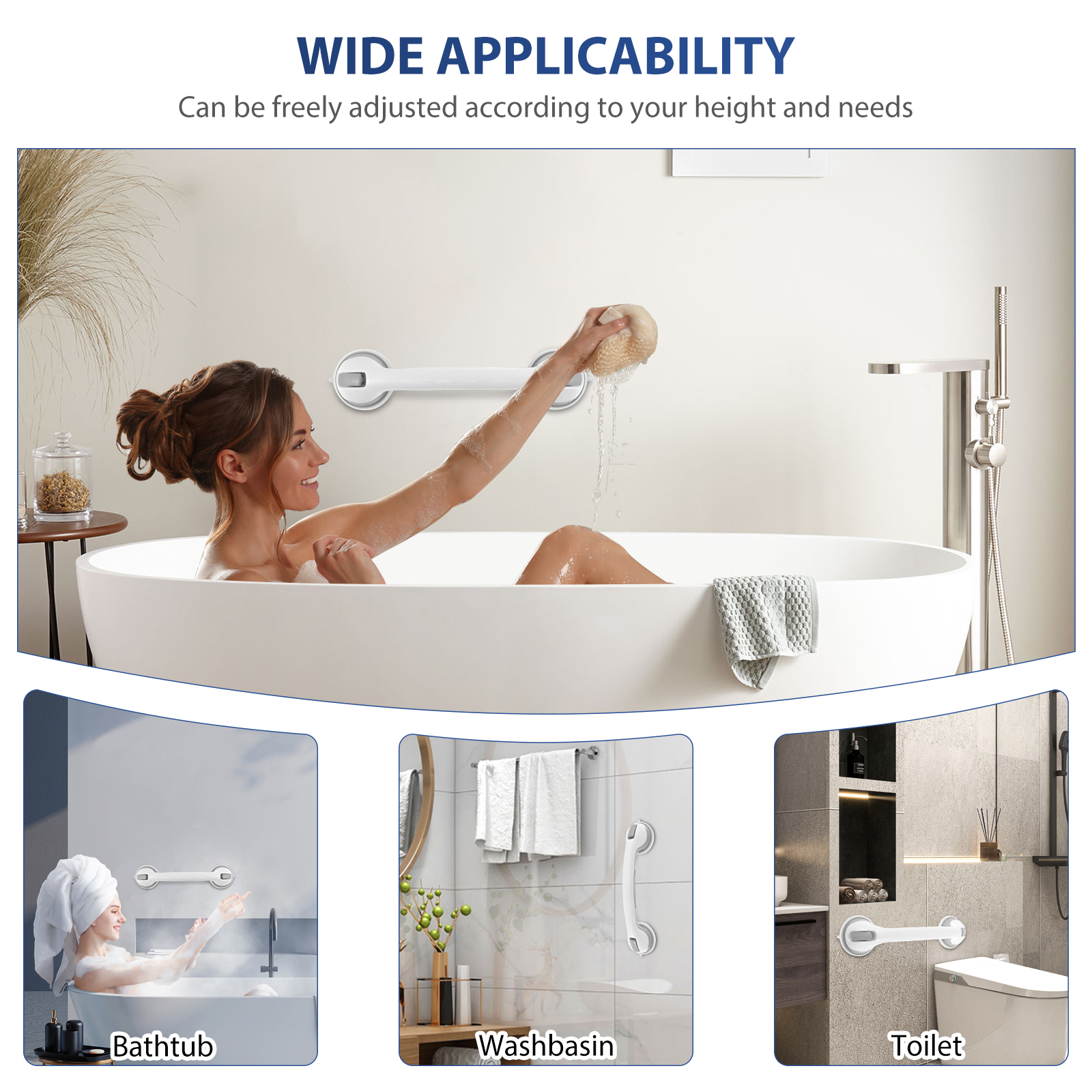 2Pcs Shower Handle Nonslip Sho - đánh giá và giá Home Bathroom Grab Bar