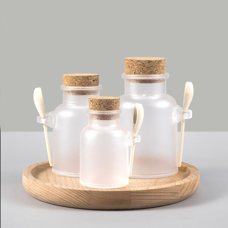 100ML plastic PET bottle jar p - đánh giá và giá Bath Salts Jar