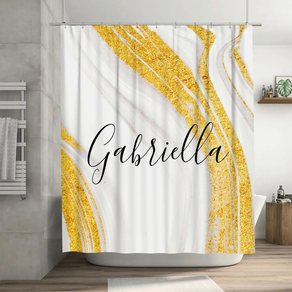 Gold Marble Shower Curtain Per - đánh giá và giá Home Bathroom Name