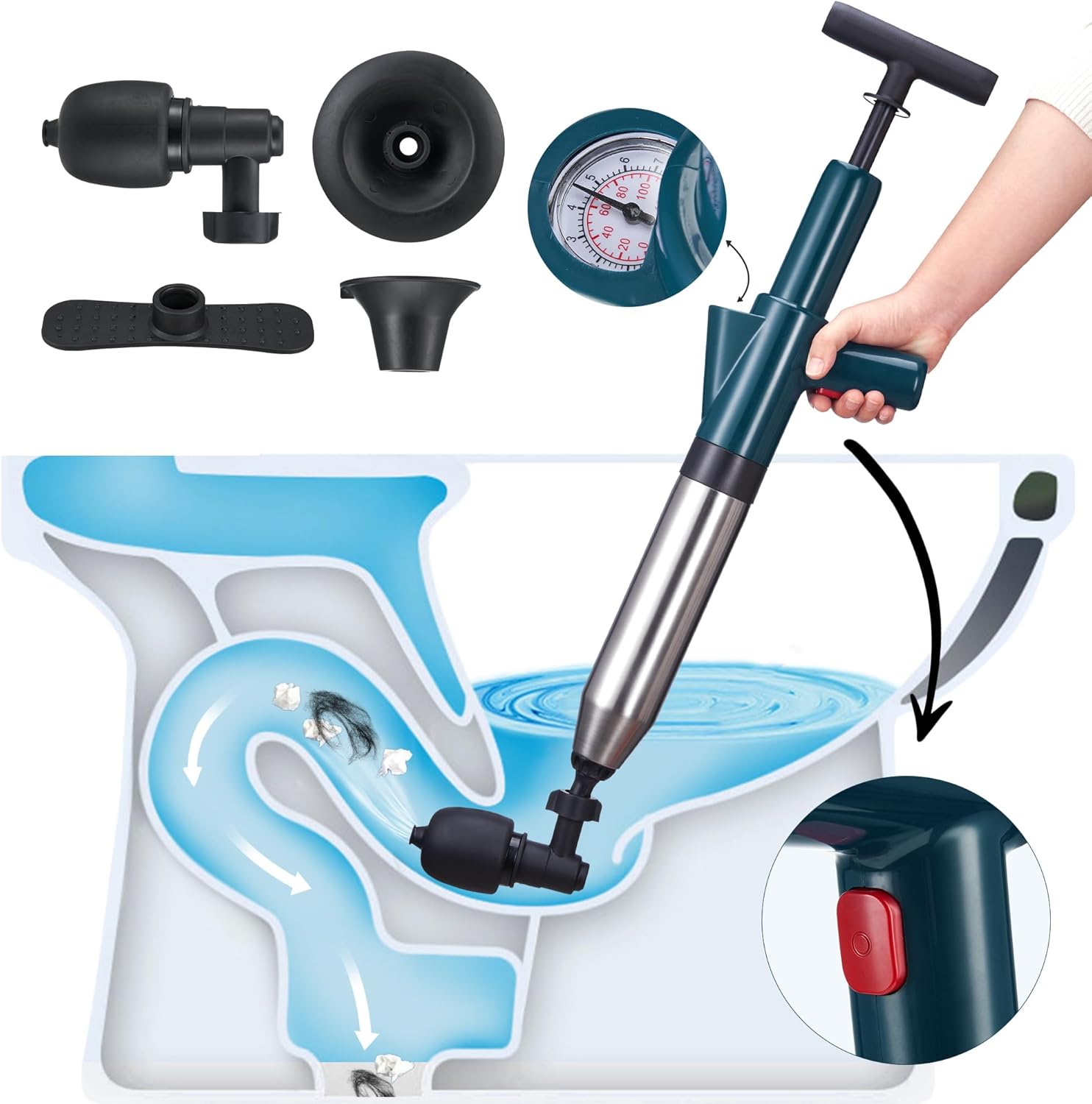 Toilet Plunger Drain Clog Remo - đánh giá và giá Plunger Toilet