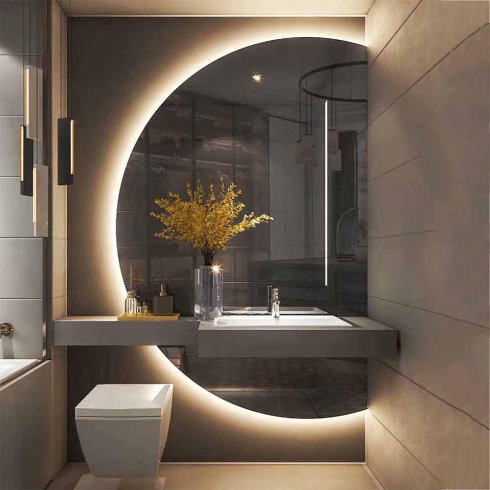 51x35 Semicircle LED Lighted V - đánh giá và giá Home Bathroom Vanity