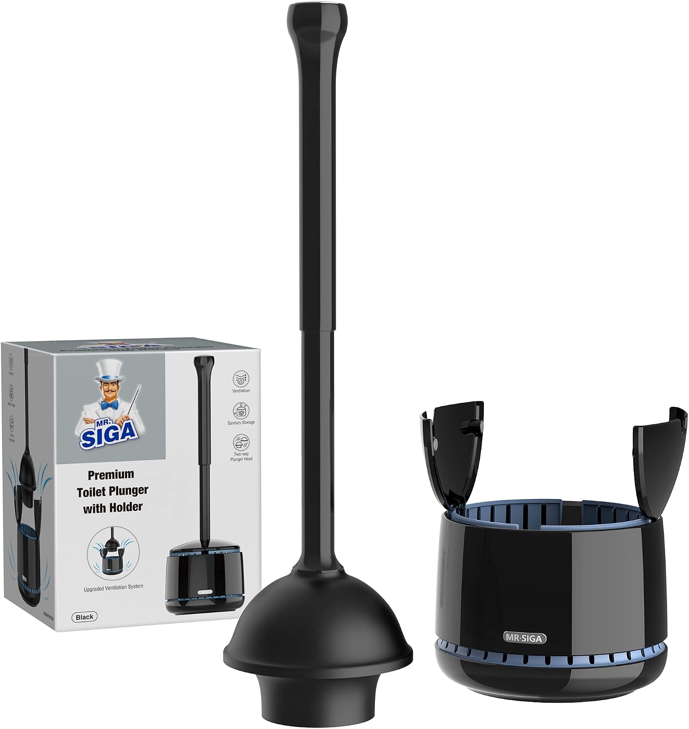Toilet Plunger with Holder, He - đánh giá và giá Plunger Toilet