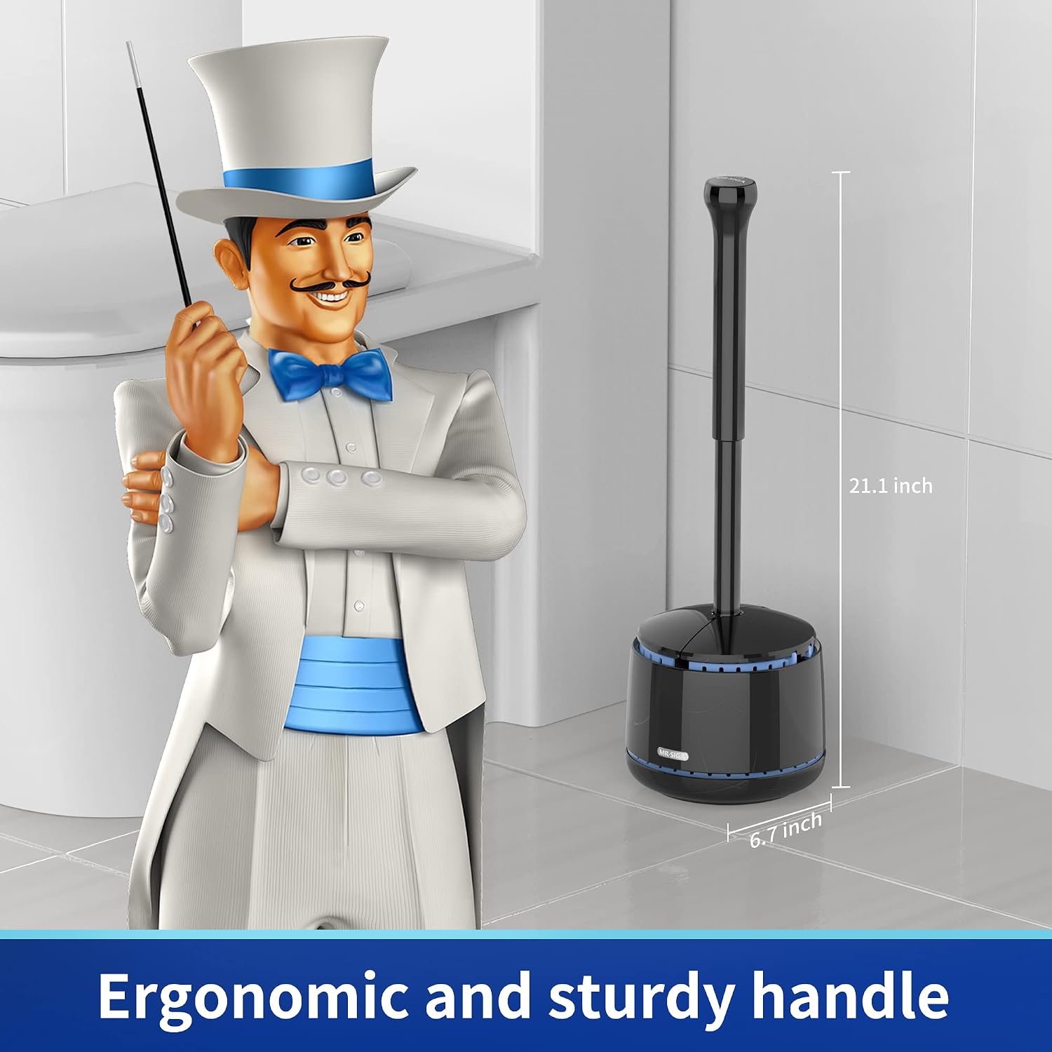 Toilet Plunger with Holder, He - đánh giá và giá Plunger Toilet