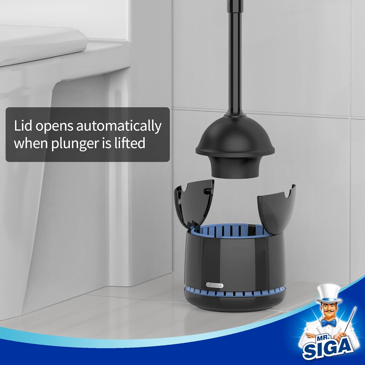 Toilet Plunger with Holder, He - đánh giá và giá Plunger Toilet