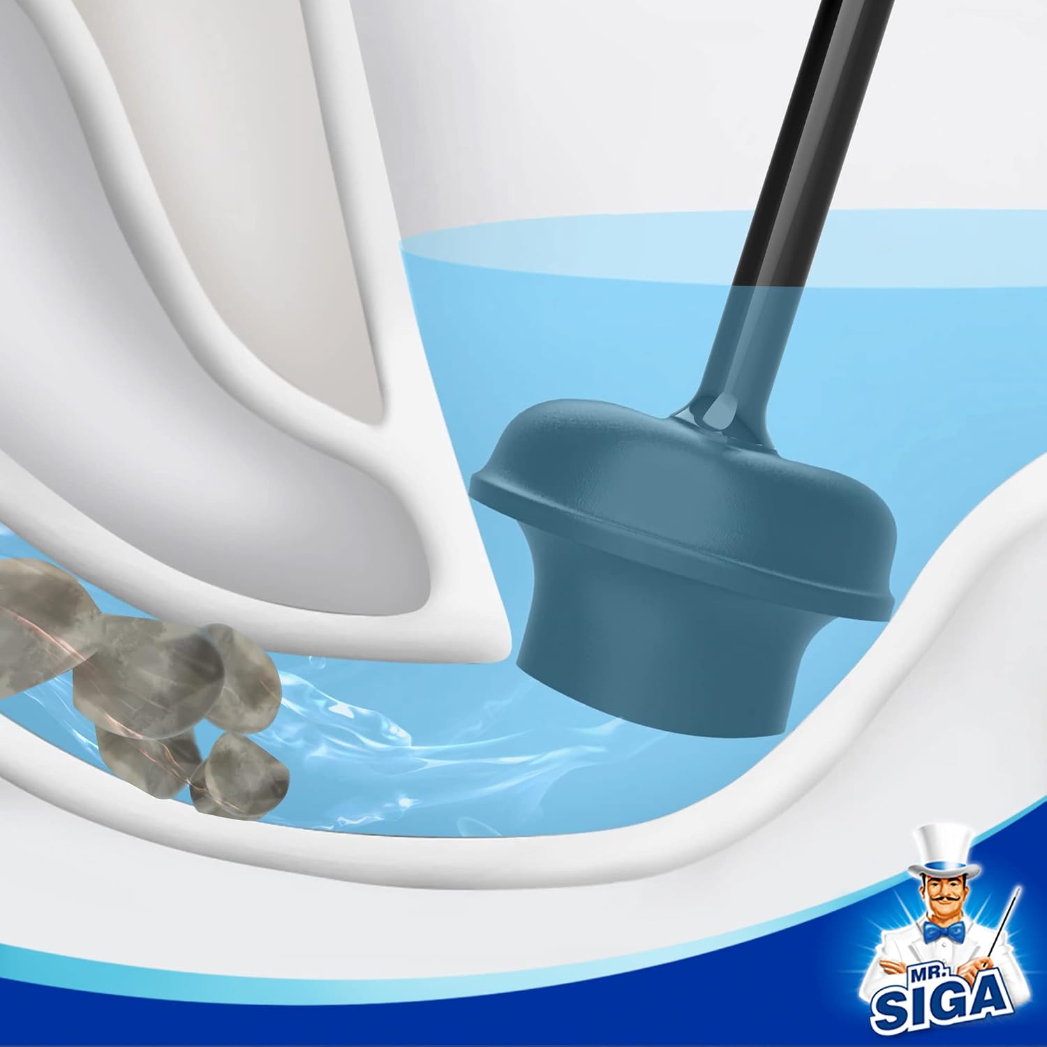 Toilet Plunger with Holder, He - đánh giá và giá Plunger Toilet