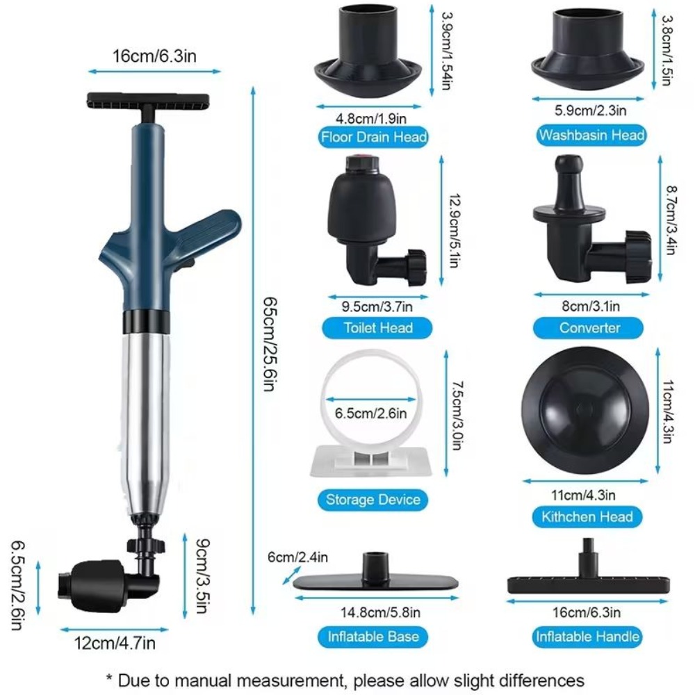 Air toilet plunger set, air dr - đánh giá và giá Plunger Toilet