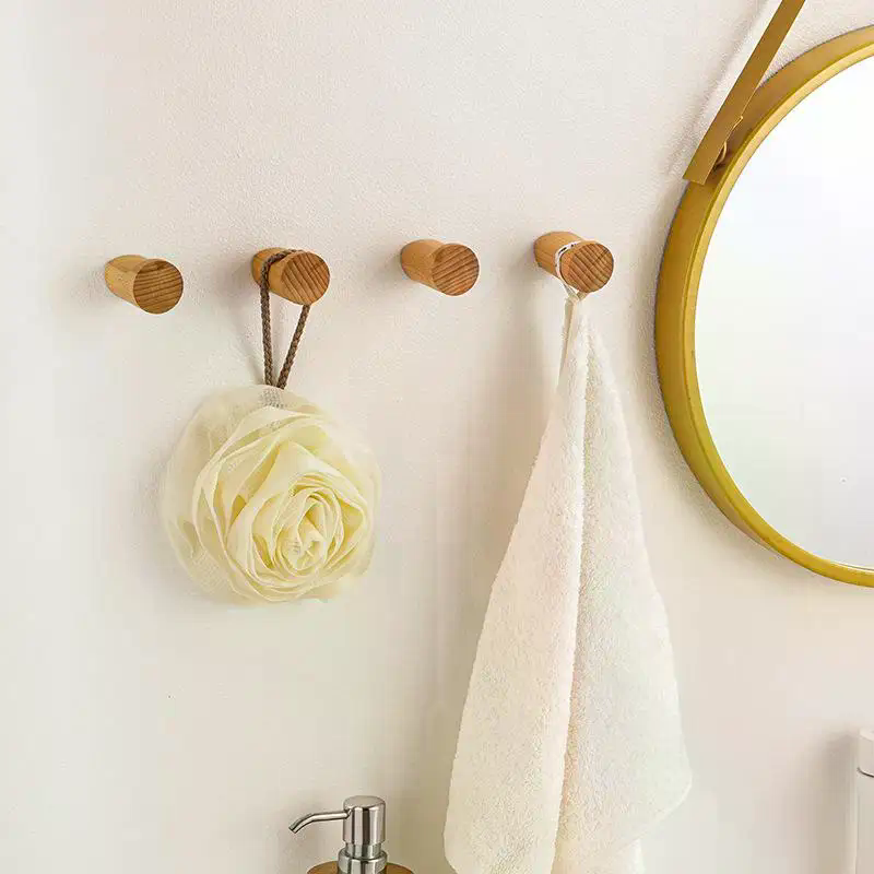 Wall Hanger Wood Hook Beech Ho - đánh giá và giá Home Bathroom Gadgets