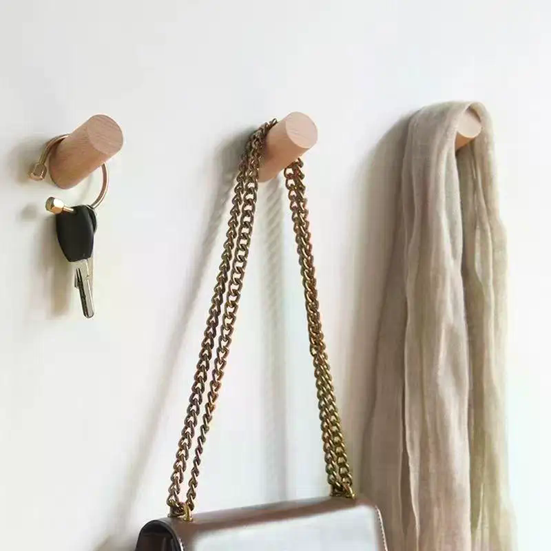 Wall Hanger Wood Hook Beech Ho - đánh giá và giá Home Bathroom Gadgets