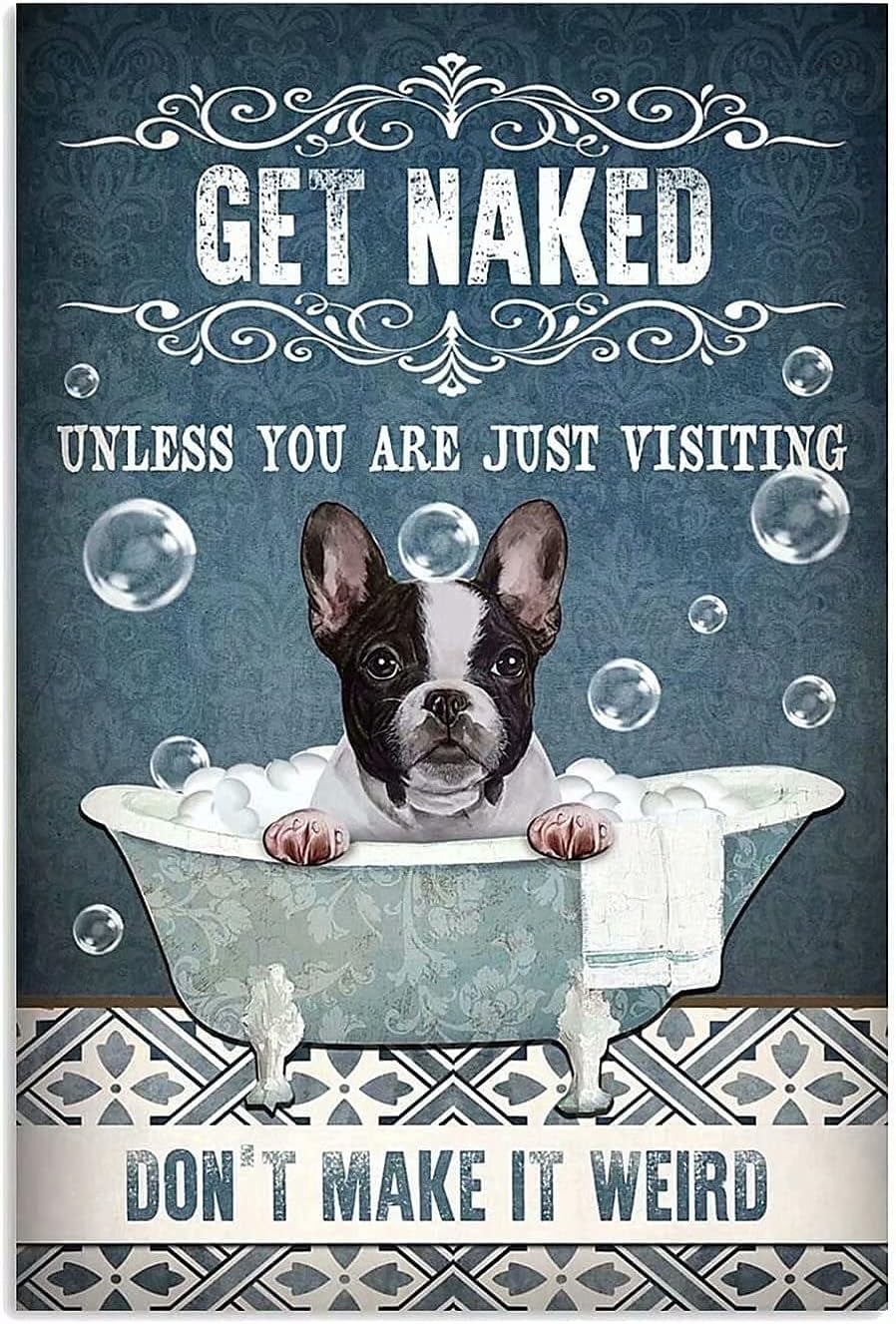 Dog Bathroom Metal Tin Sign,Ge - đánh giá và giá Bathroom Home Visit