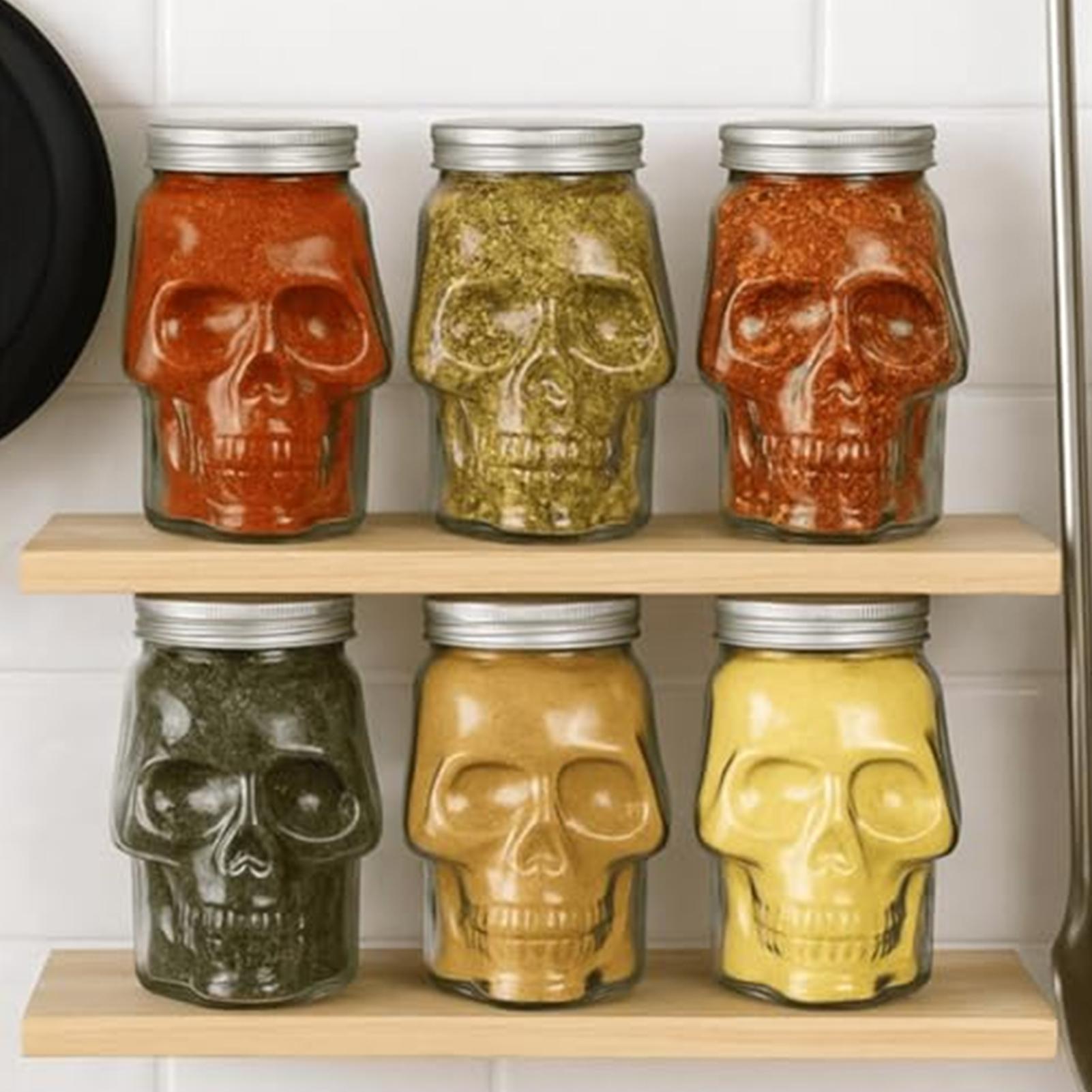 500ml/800ml Reusable Skull Jar - đánh giá và giá Bath Salts Jar