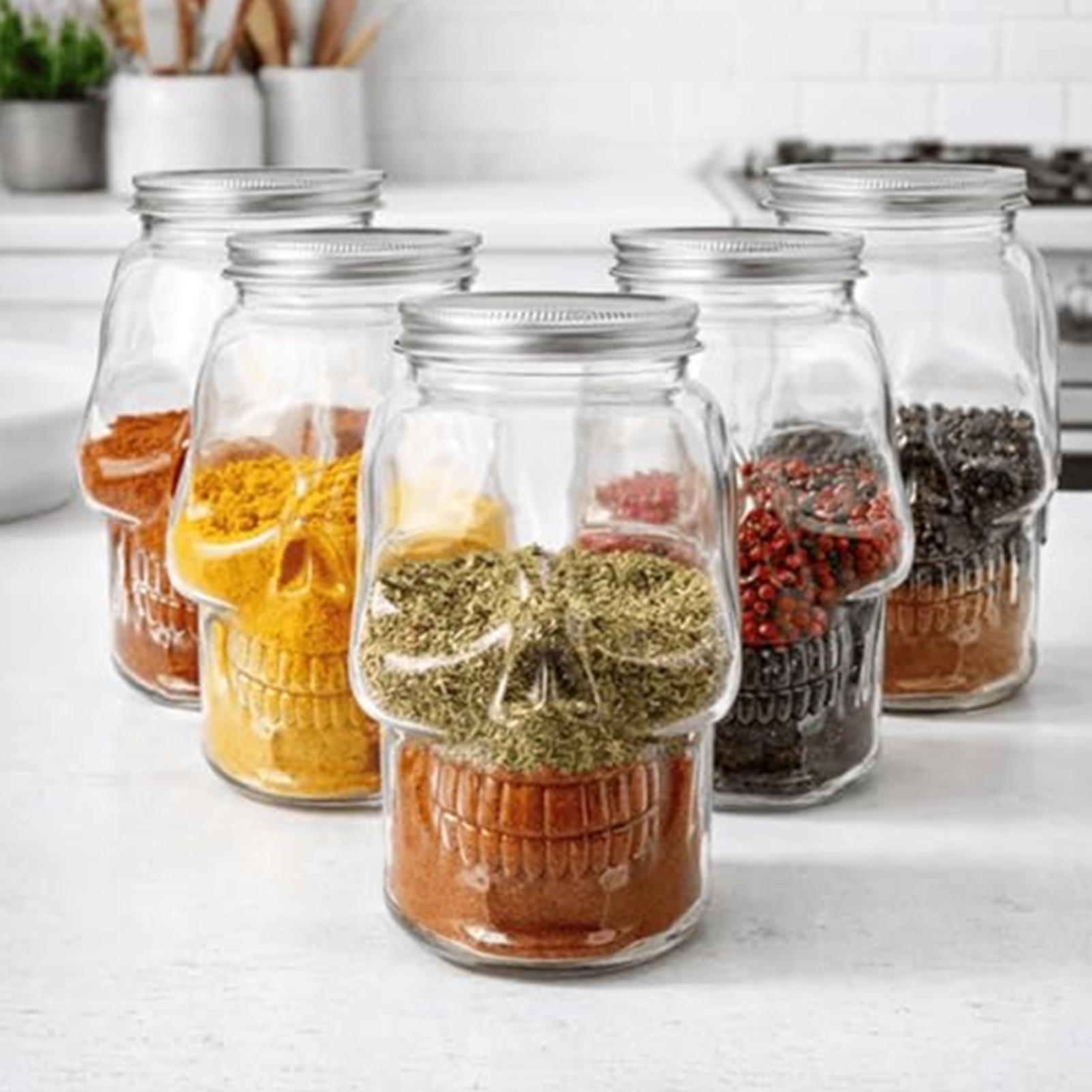 500ml/800ml Reusable Skull Jar - đánh giá và giá Bath Salts Jar