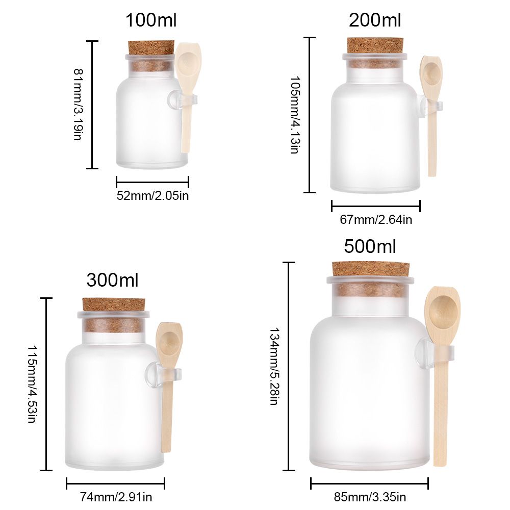 1PC 100-500g Portable Organize - đánh giá và giá Bath Salts Jar