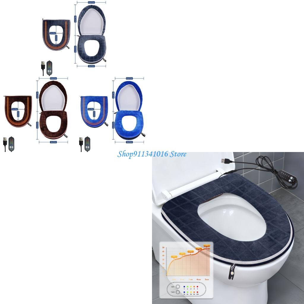 USB Heated Toilet Cover Soft F - đánh giá và giá Home Bathroom With Two Toilets