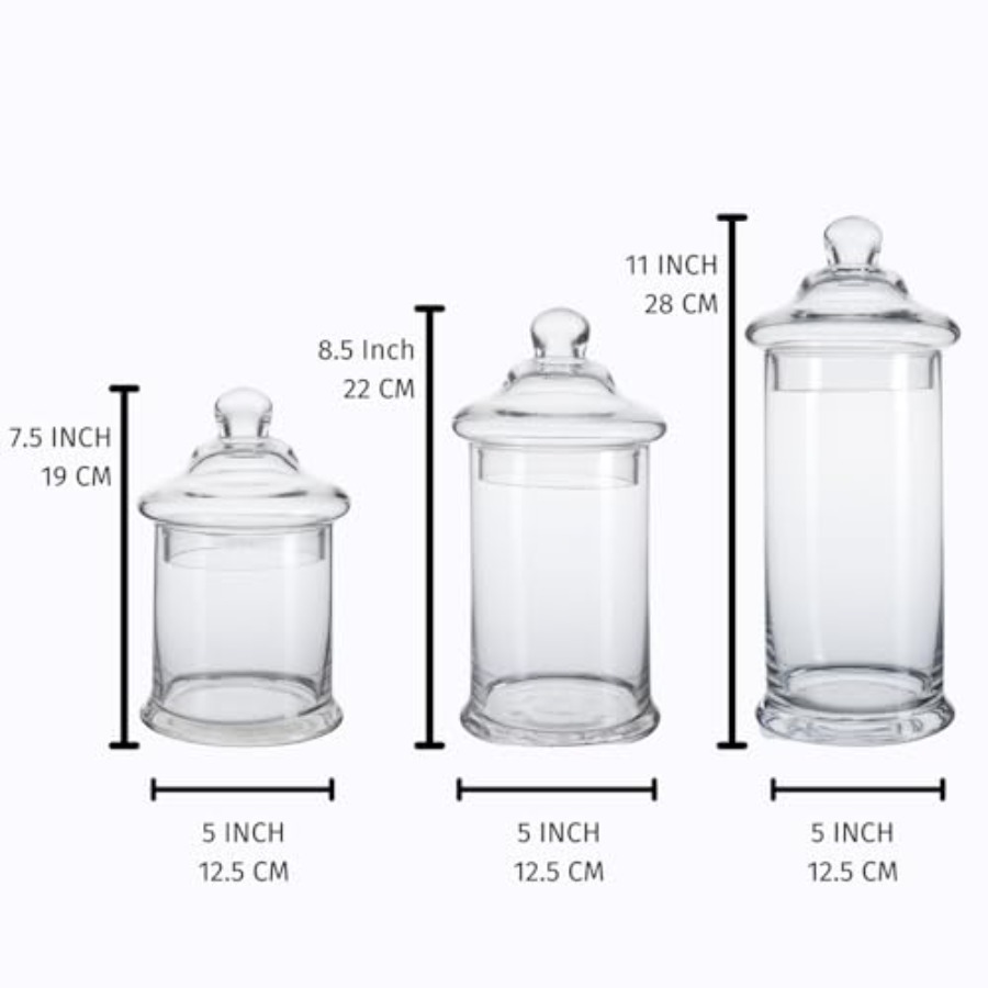 Glass Apothecary Jars with Lid - đánh giá và giá Bath Salts Jar
