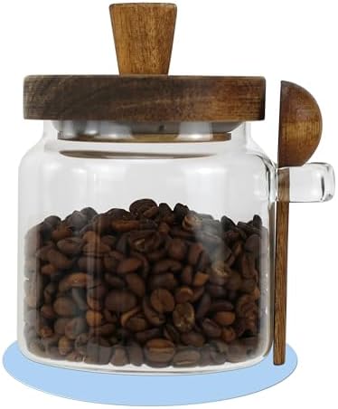 EIKS 18oz Glass Jars with Wood - đánh giá và giá Bath Salts Jar