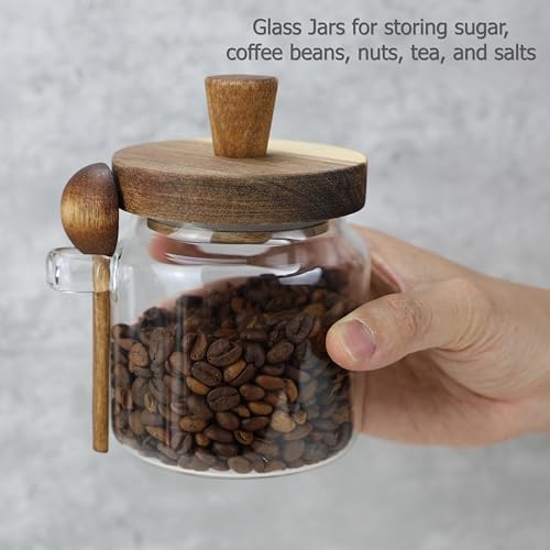 EIKS 18oz Glass Jars with Wood - đánh giá và giá Bath Salts Jar