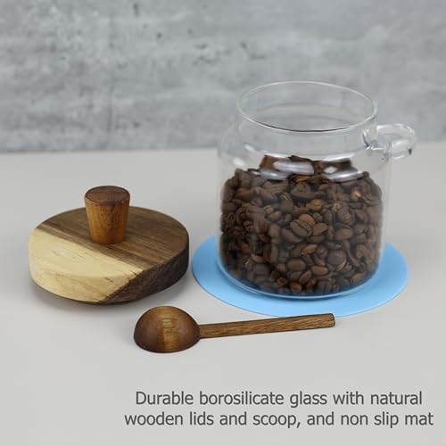 EIKS 18oz Glass Jars with Wood - đánh giá và giá Bath Salts Jar