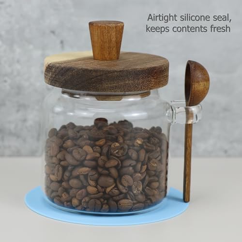 EIKS 18oz Glass Jars with Wood - đánh giá và giá Bath Salts Jar