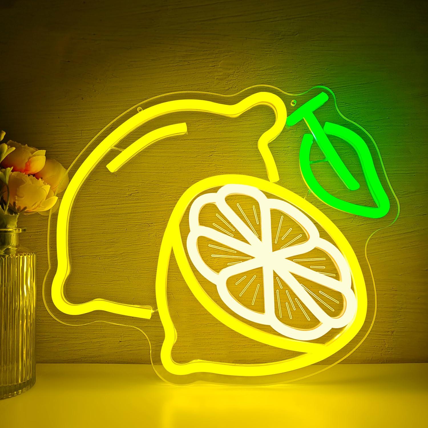 Lemon Neon Sign Dimmable LED L - đánh giá và giá Home Kitchen & Bathroom