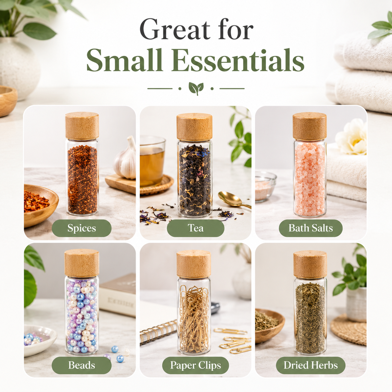 10 Pack Small Glass Storage Bo - đánh giá và giá Bath Salts Jar