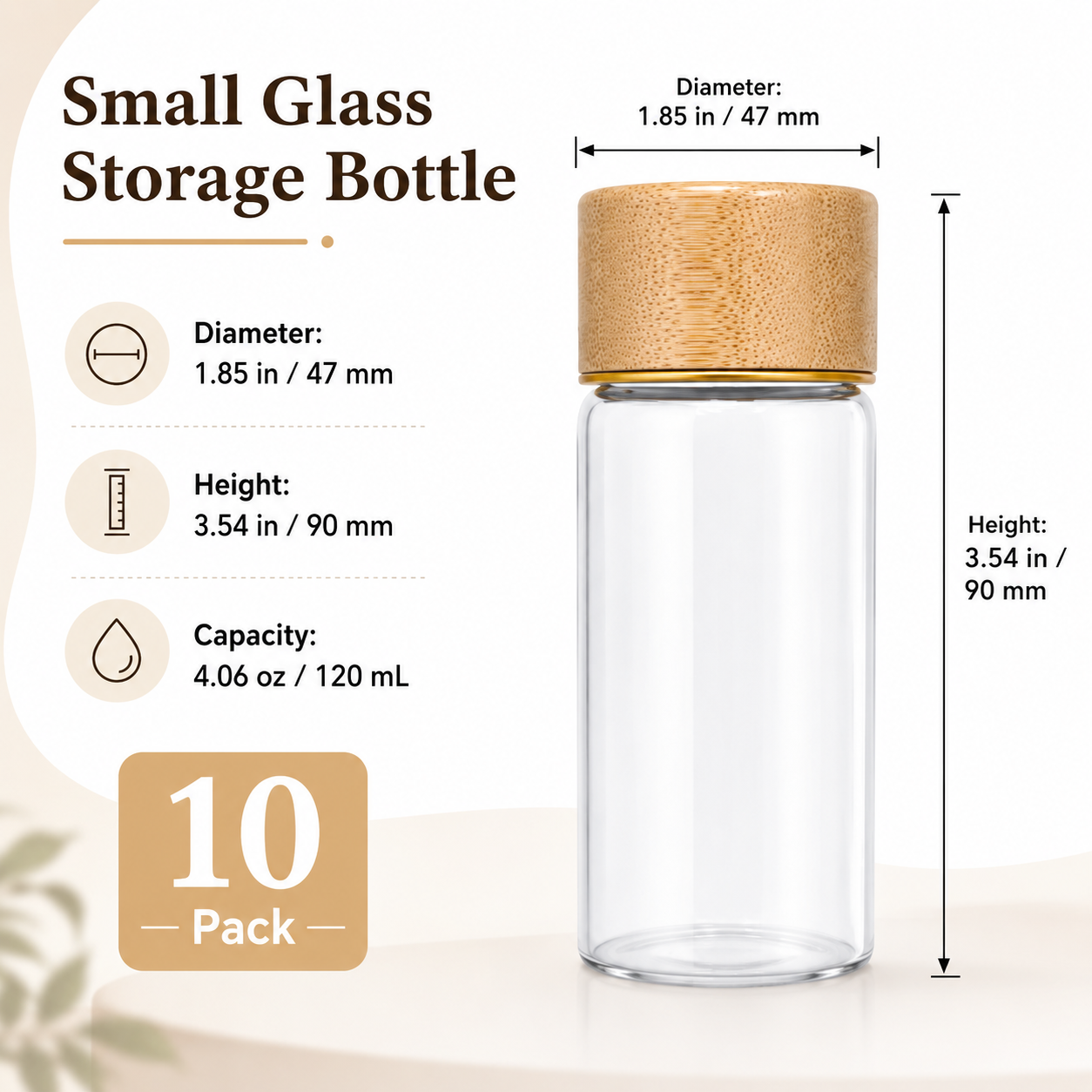 10 Pack Small Glass Storage Bo - đánh giá và giá Bath Salts Jar
