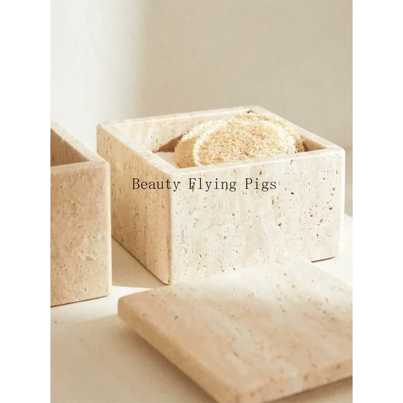 Travertine Storage Container f - đánh giá và giá Bath Salts Jar