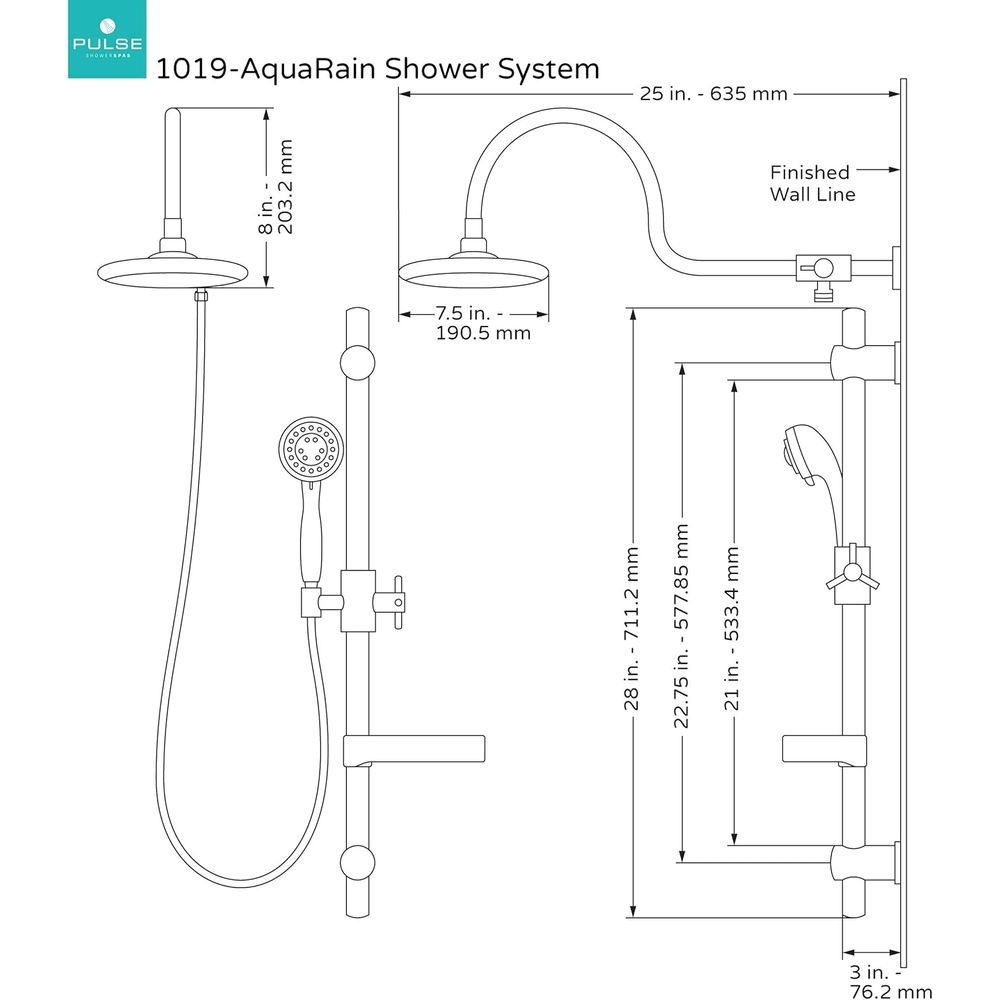 AquaRain Rain Shower Head with - đánh giá và giá Shower Head Rain