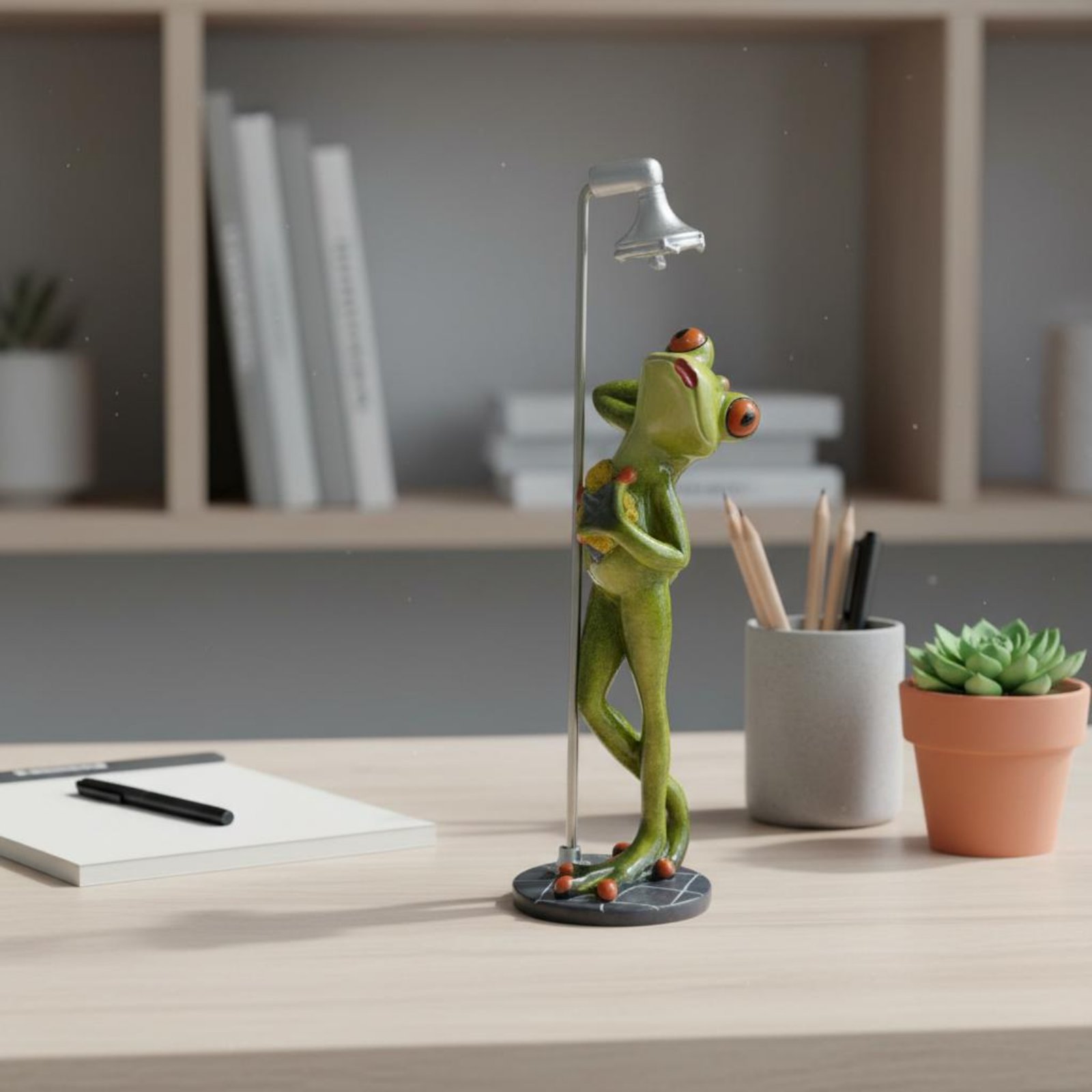 Showering Frog Figurine Great  - đánh giá và giá Home Bathroom Decor