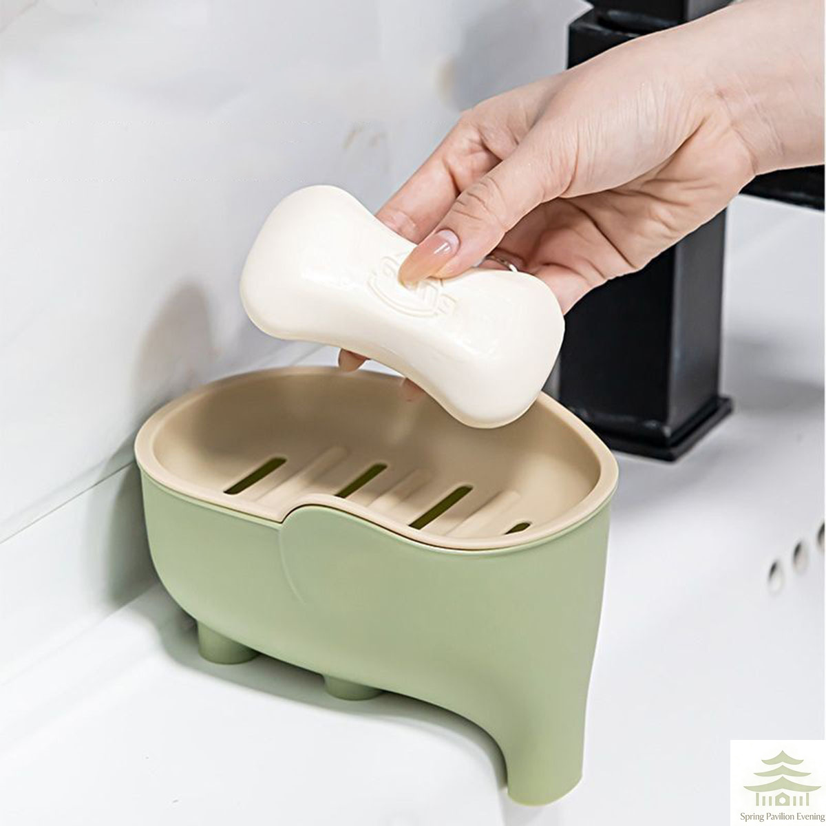 Soap Box NEW Double Layer Crea - đánh giá và giá Home Bathroom Gadgets