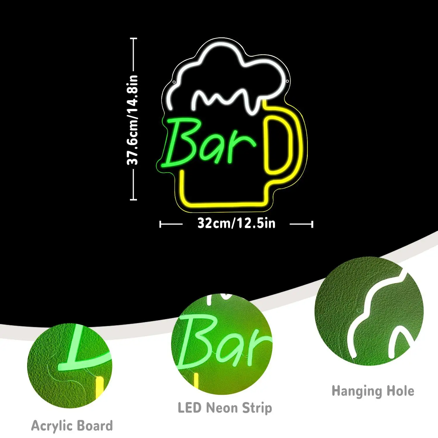 Beer Bar Neon Sign USB Dimmabl - đánh giá và giá Home Kitchen & Bathroom