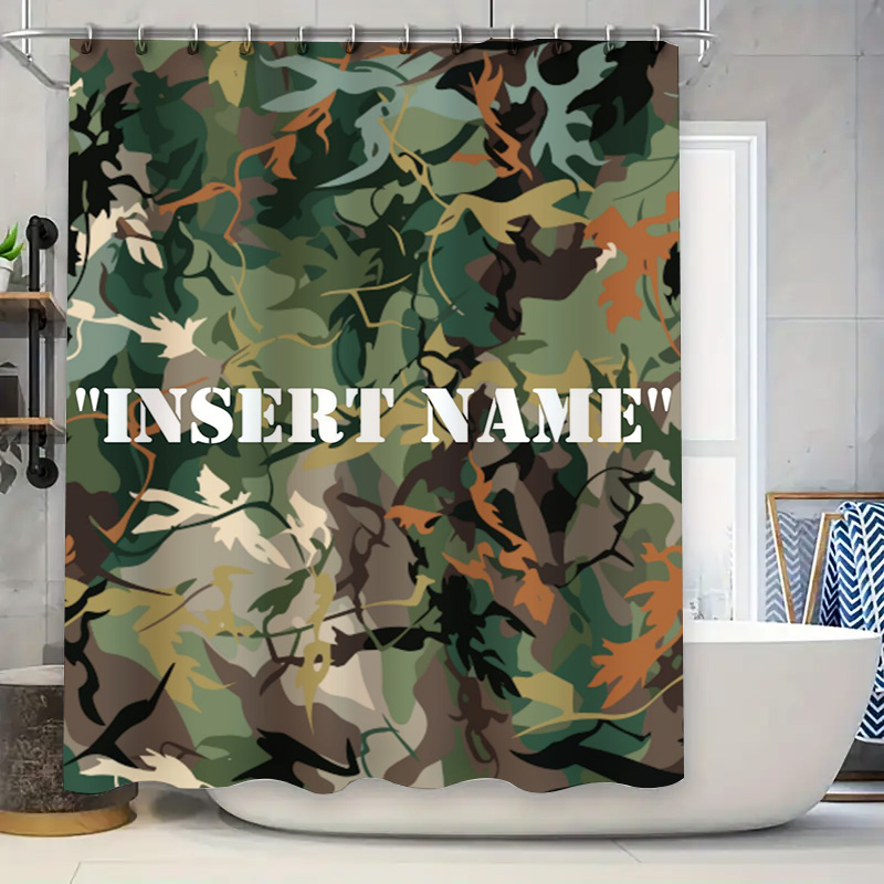 Personalized Camouflage Print  - đánh giá và giá Home Bathroom Name