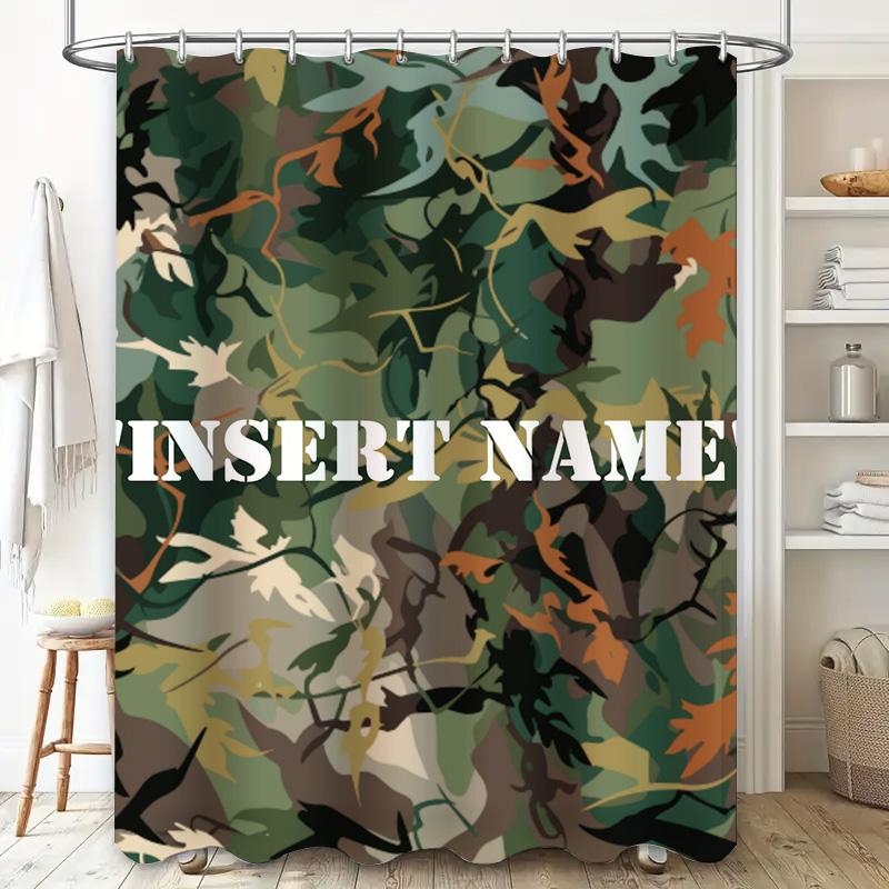 Personalized Camouflage Print  - đánh giá và giá Home Bathroom Name