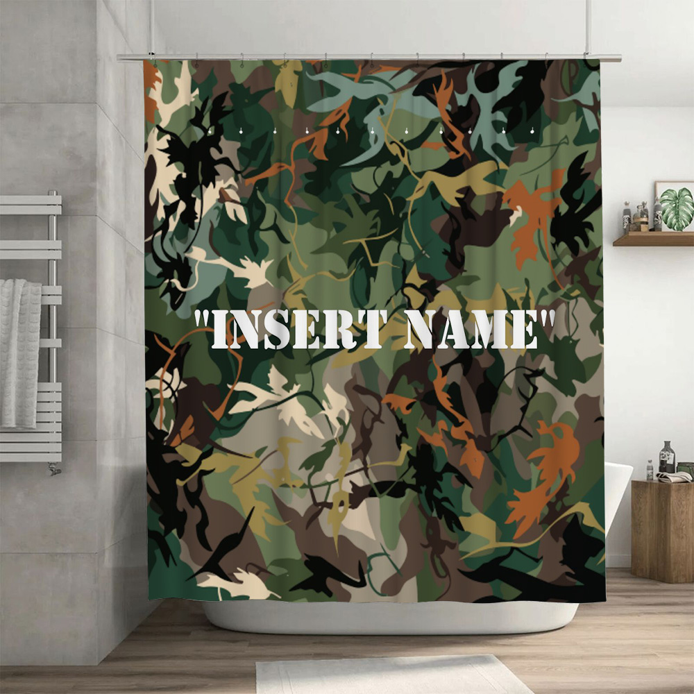 Personalized Camouflage Print  - đánh giá và giá Home Bathroom Name