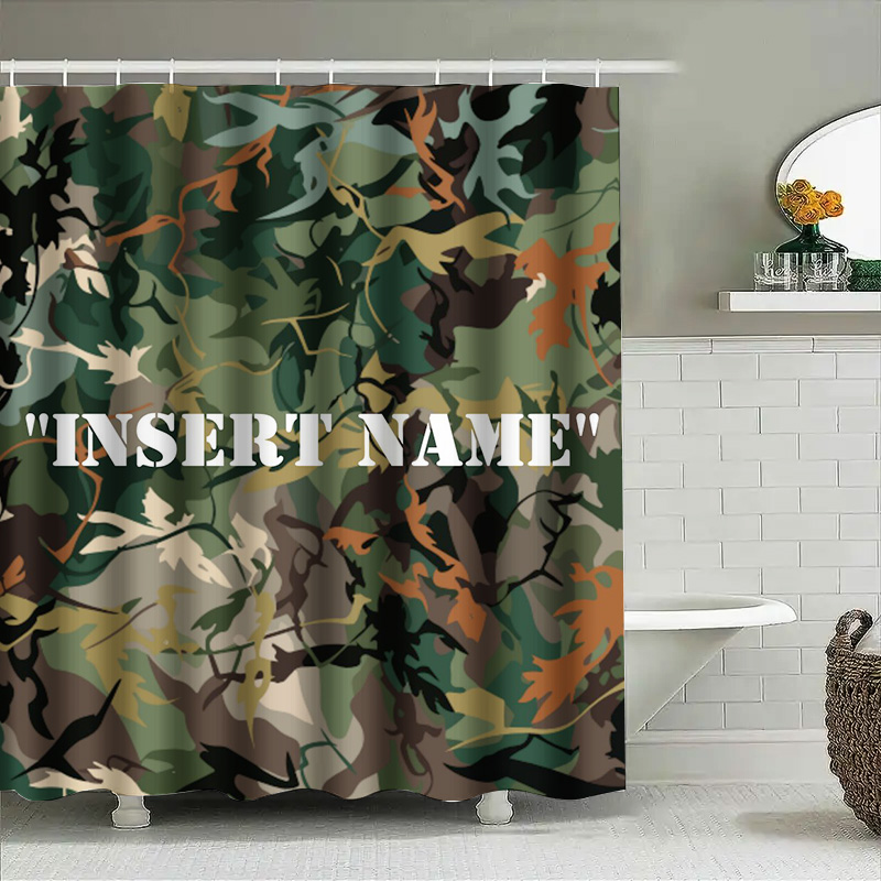 Personalized Camouflage Print  - đánh giá và giá Home Bathroom Name