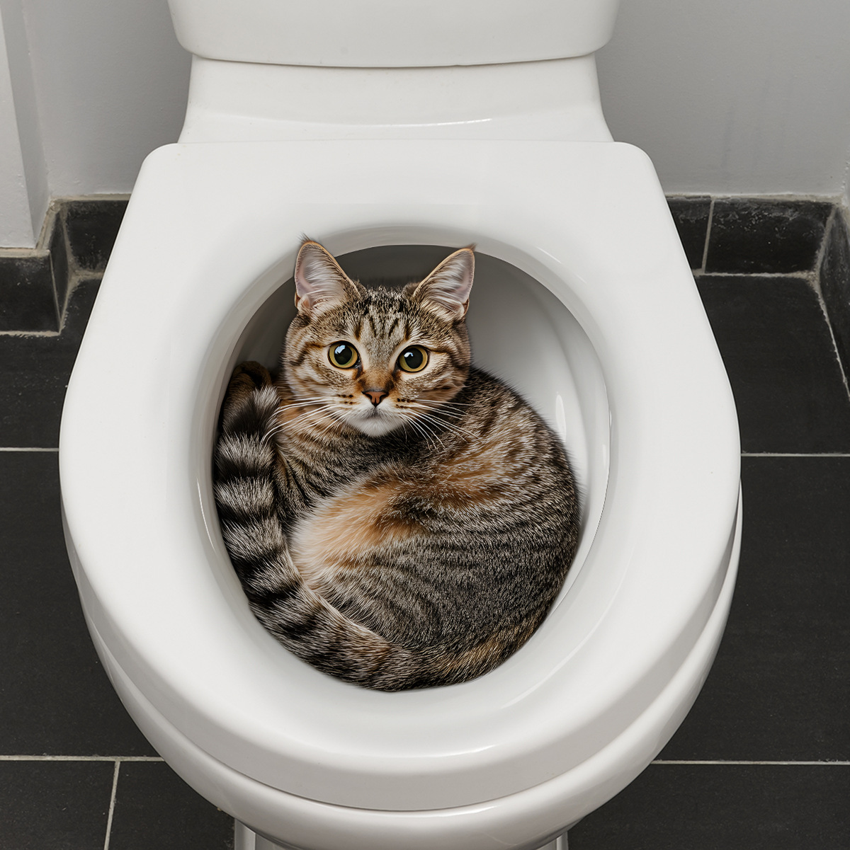 3D Funny Cat Toilet Sticker Ba - đánh giá và giá Home Bathroom Gadgets