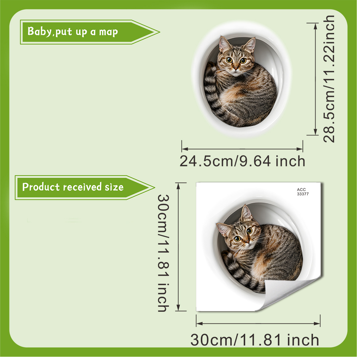 3D Funny Cat Toilet Sticker Ba - đánh giá và giá Home Bathroom Gadgets