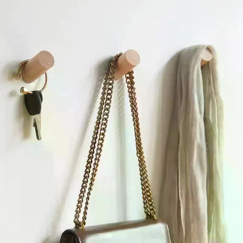 Wall Hanger Wood Hook Beech Ho - đánh giá và giá Home Bathroom Gadgets